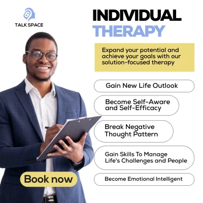 A male therapist for individual therapy